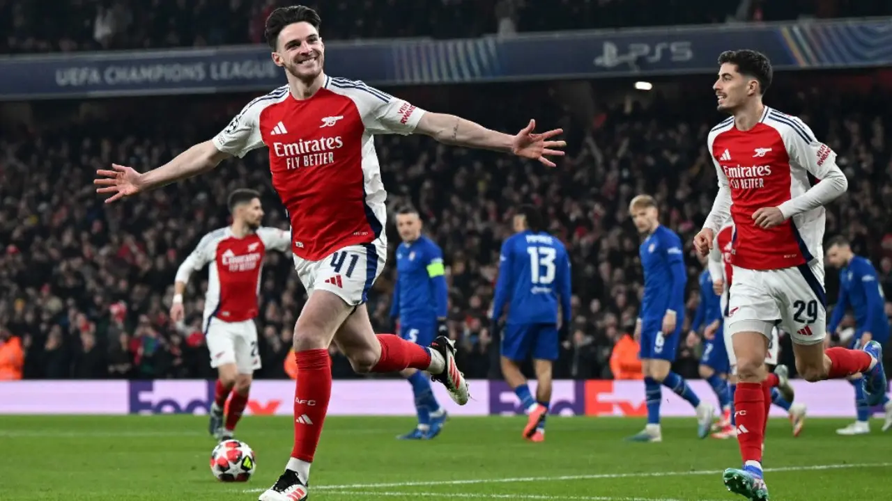 Declan Rice Cetak Gol